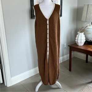 Free People Beach Brown Midi Beach Dress Cover Up M